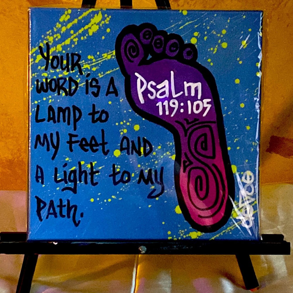 12x12 newly painted by artist “devoe”. Original.